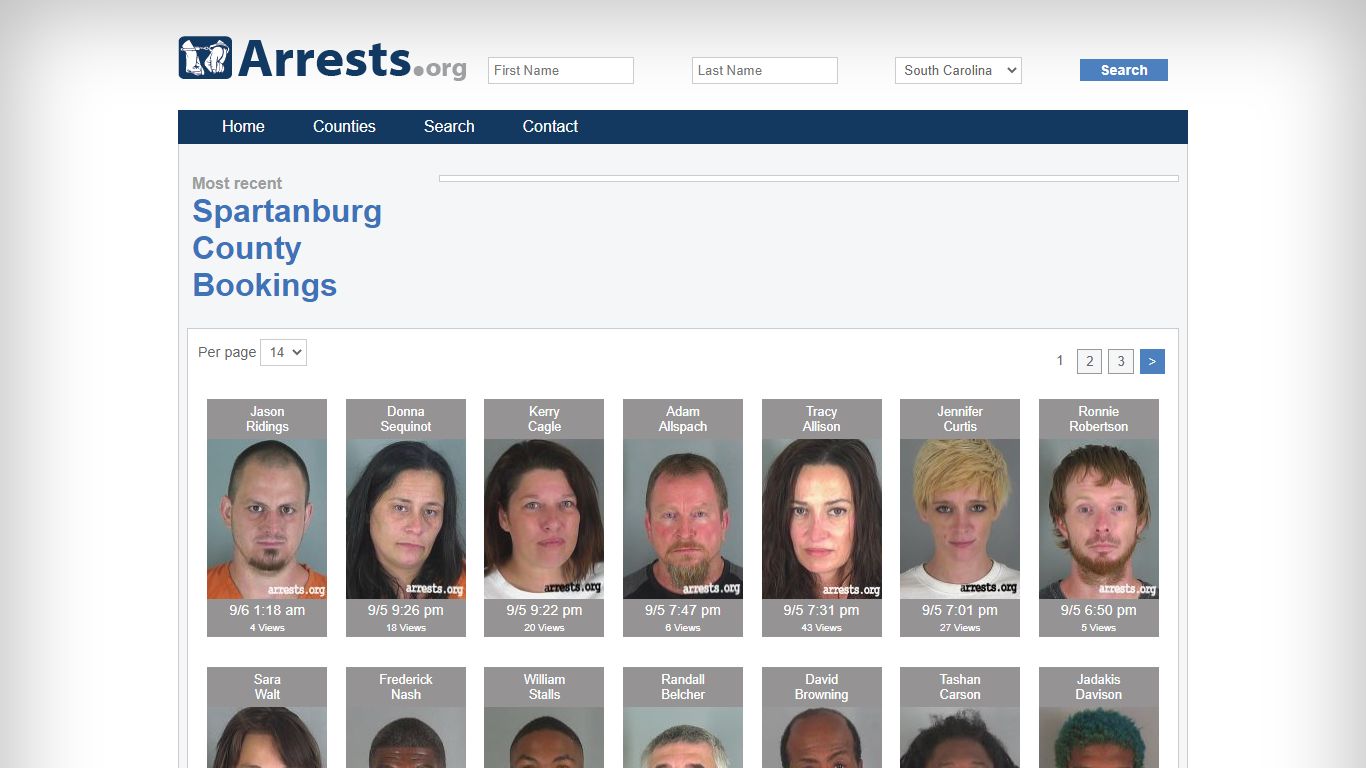Spartanburg County Arrests and Inmate Search