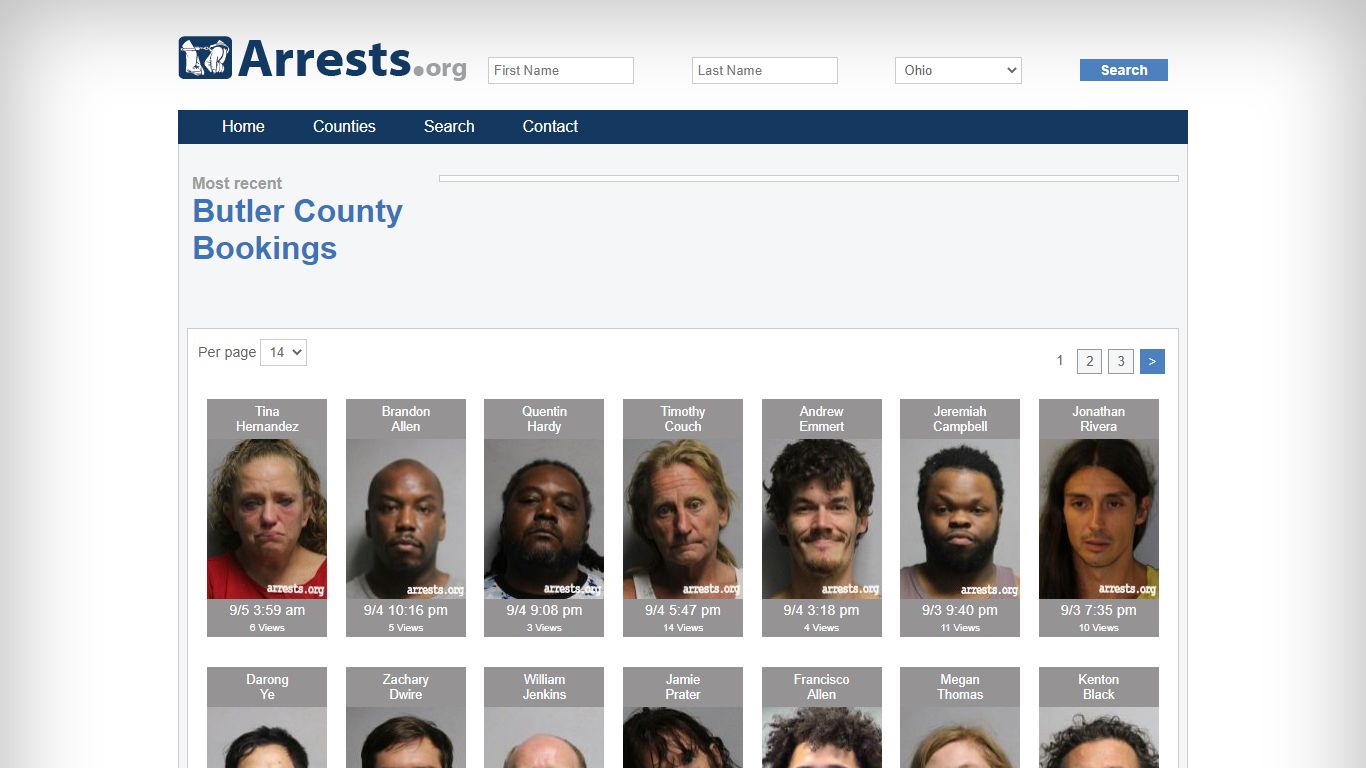 Butler County Arrests and Inmate Search